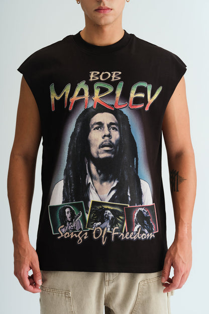 Faded Bob Marley Oversized Tank